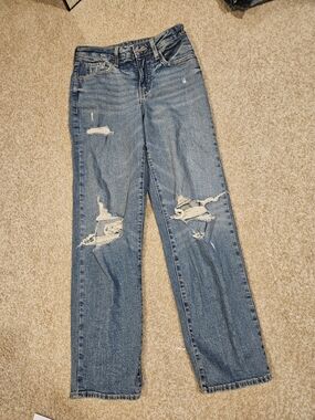 Old Navy High Rise O.G. Loose Distressed Jeans